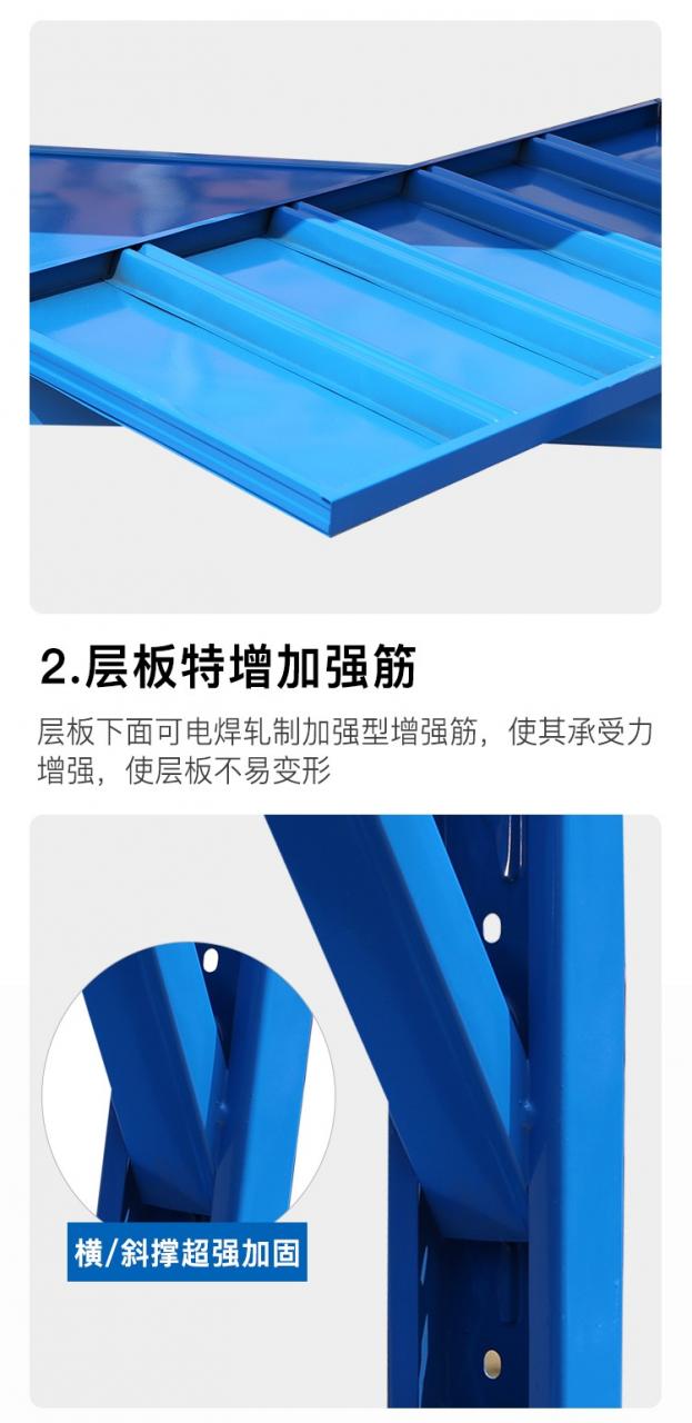 蝴蝶孔中型层板货架 仓储货架设备-第6张 第6张