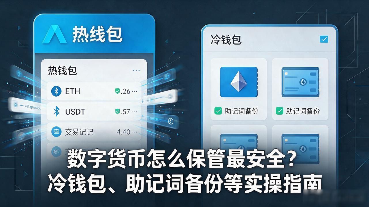 数字货币怎么保管最安全？冷钱包、助记词备份等实操指南
